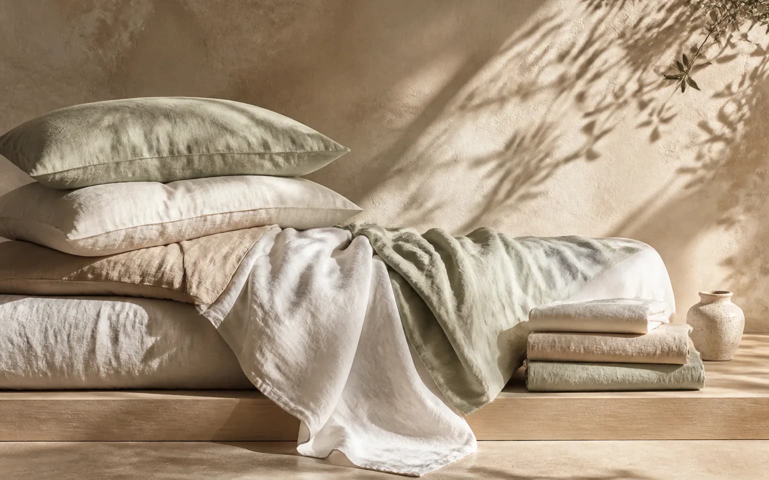 Launch artwork for a linen collection